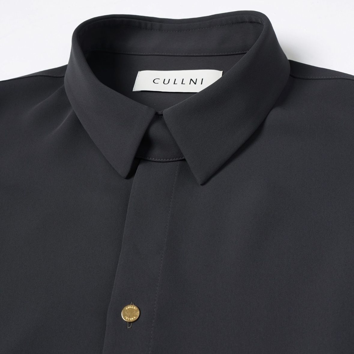 【残り一点】Double Cloth Chin Tab Long Sleeve Shirt