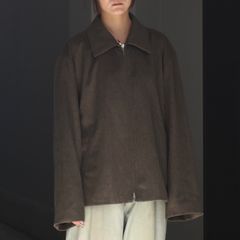 【残り一点】Wool Doeskin Zip Short Jacket