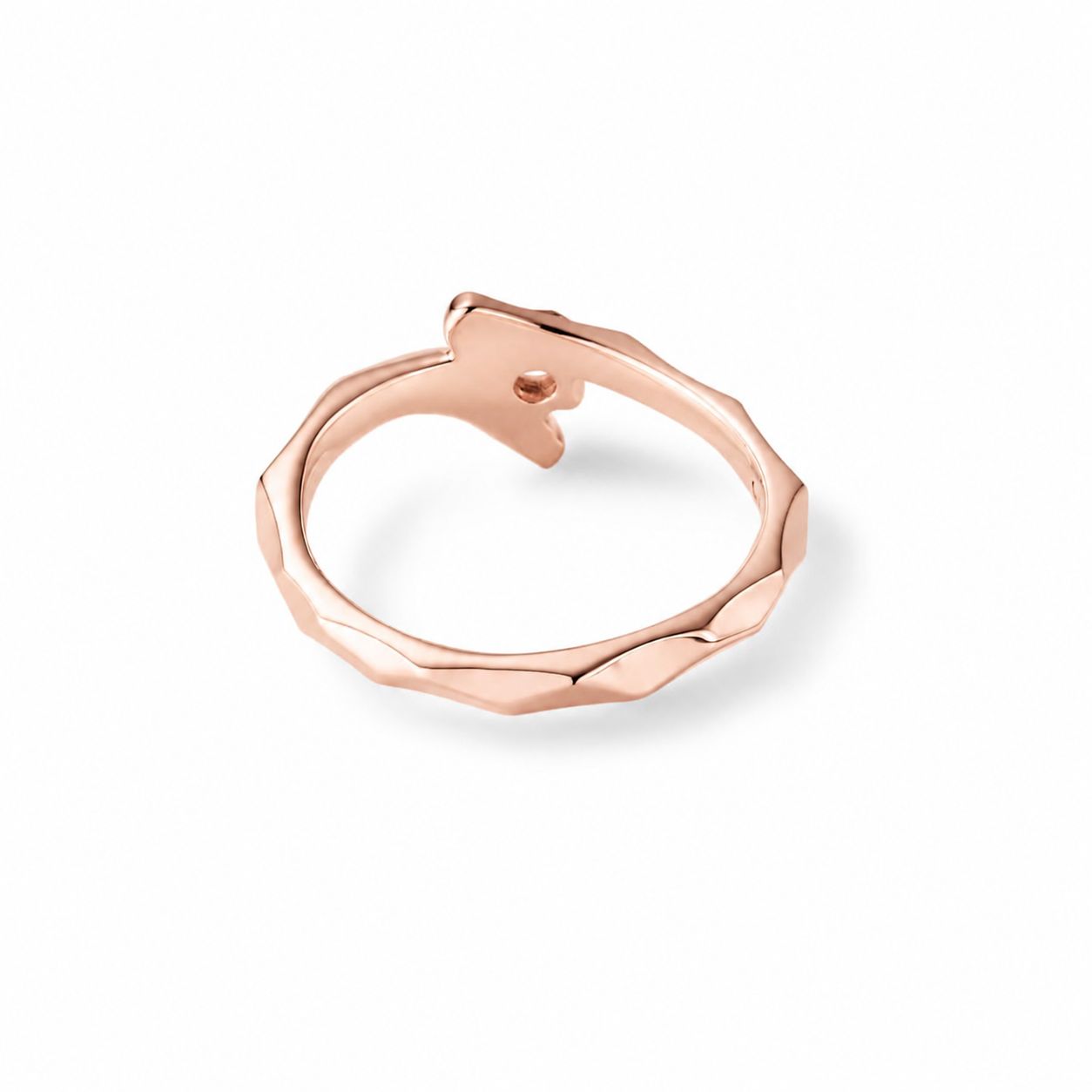 【お取り寄せ注文可能】Broadly V Ring W / Dia(K18 PINK GOLD)