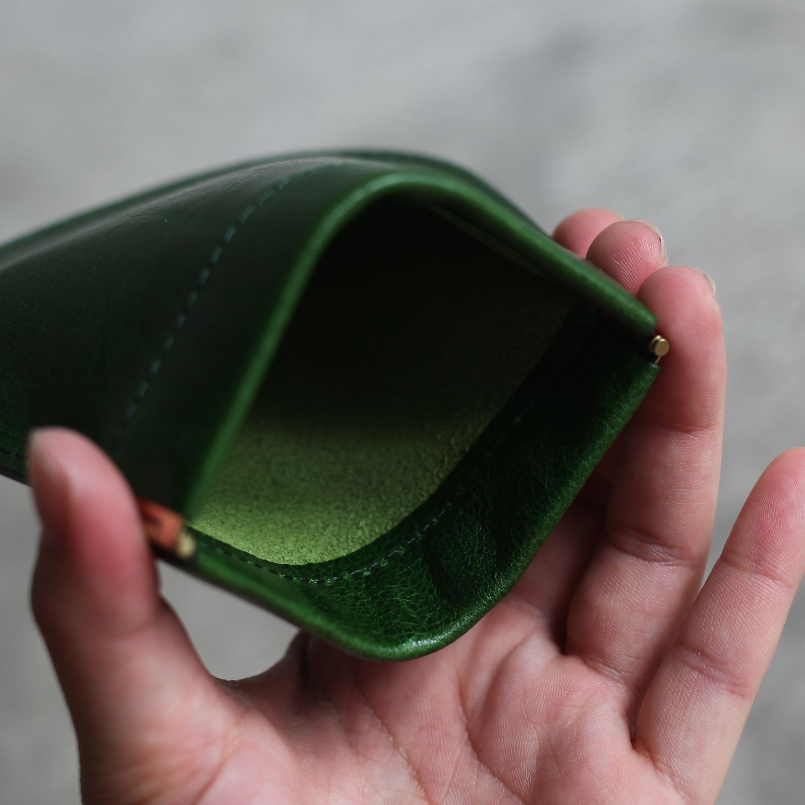 【次回入荷8月中旬予定】Coin Purse_M(LIME GREEN)