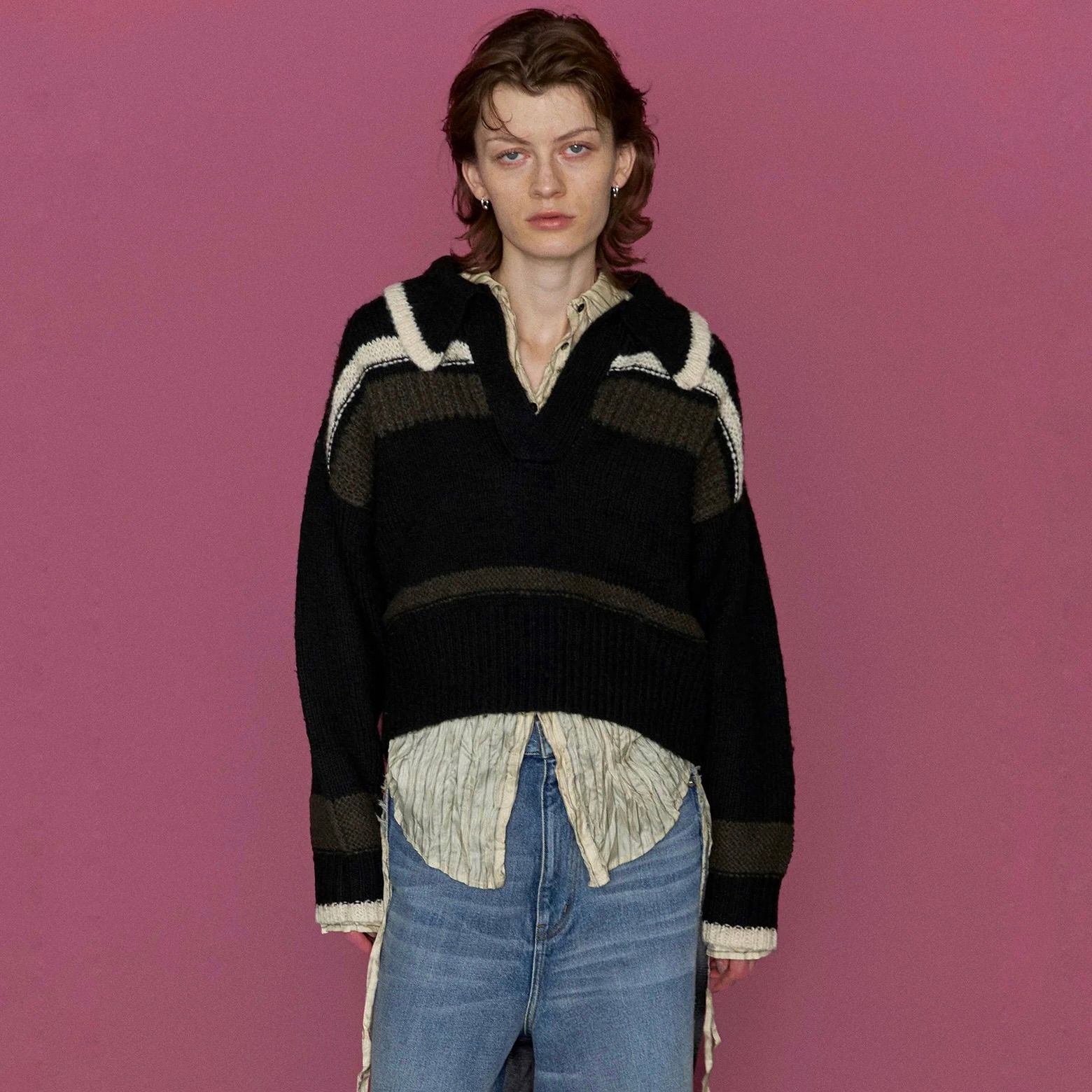【残り一点】Skipper Short Length Knit Tops