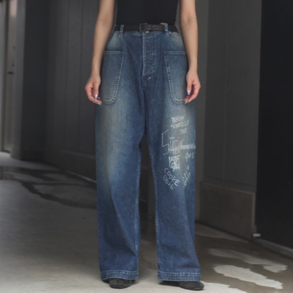 【残り一点】Navy Denim Utility Pants