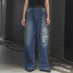 【残り一点】Navy Denim Utility Pants
