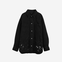 【残り一点】Denim Discharge Printhing Shirt