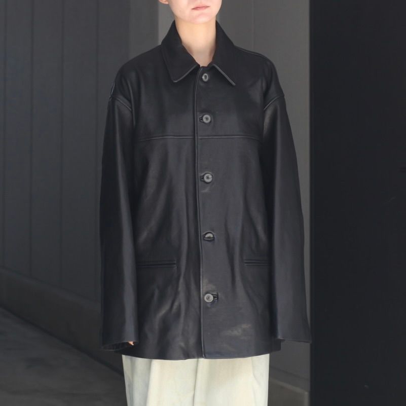 【残りわずか】Lambleather Car Jacket