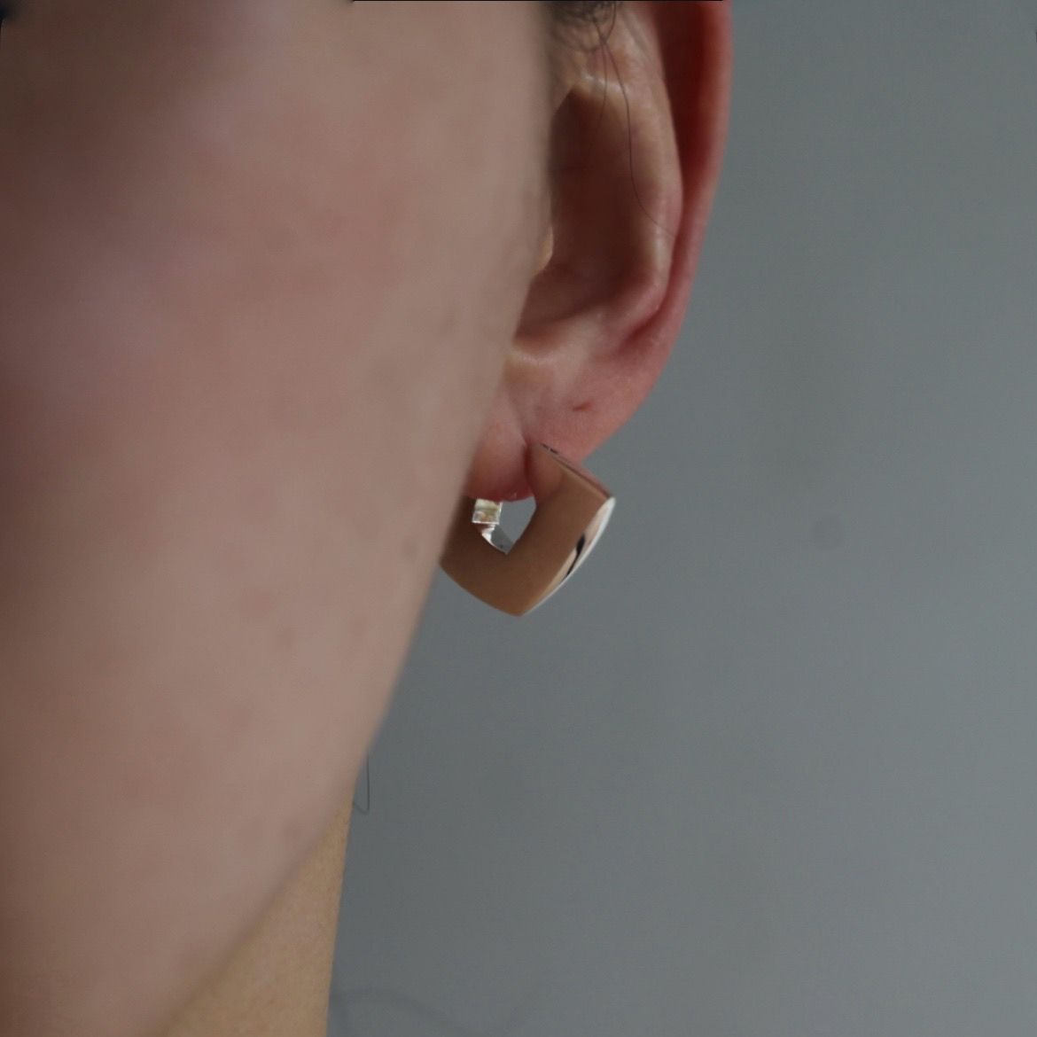 【残り一点】YU-KIN Diamond Shape Earrings(両耳用）