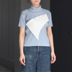 【残り一点】Todo Wave Top Short Sleeve High Neck