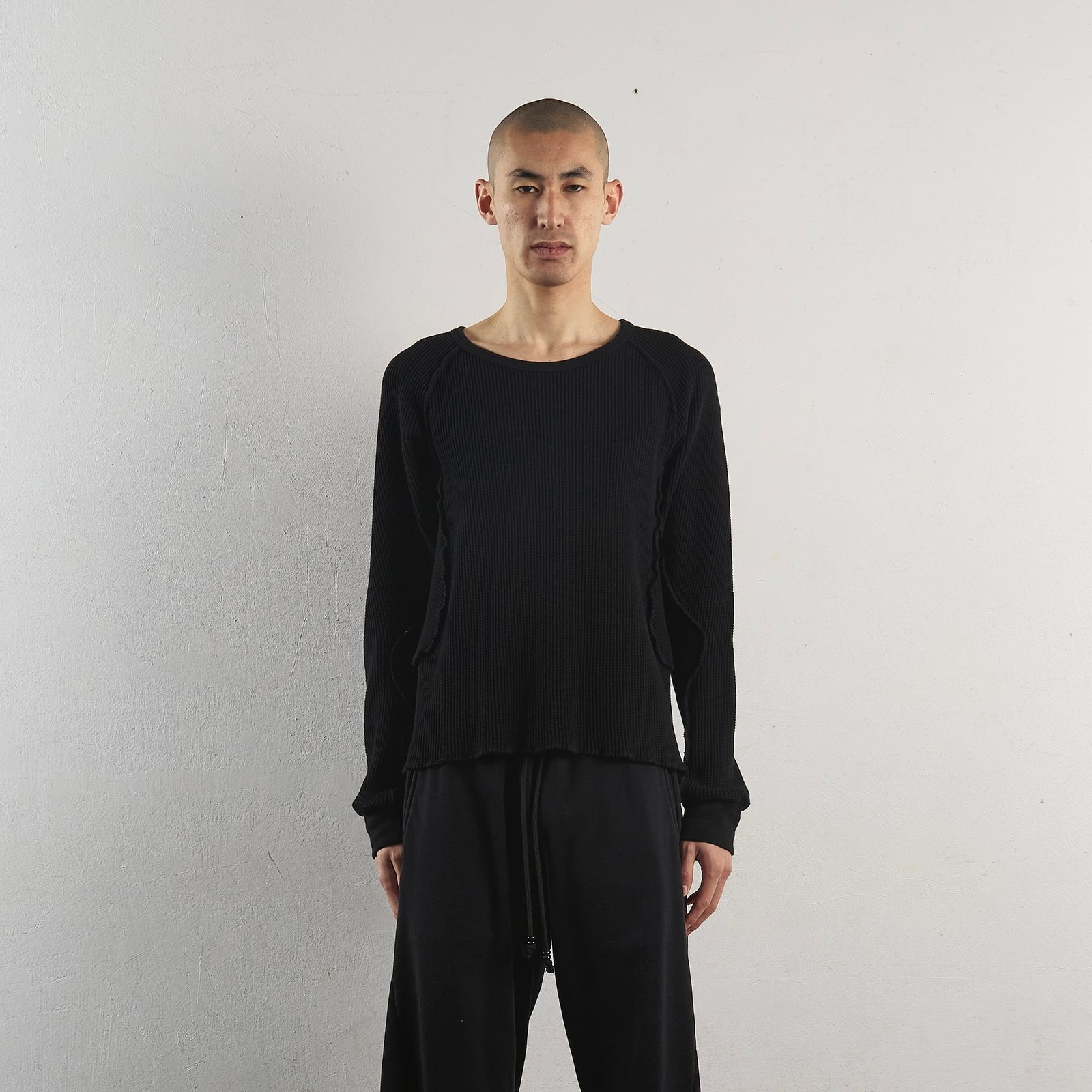 NVRFRGT - 【残りわずか】Waffle Thermal Long Sleeve T-shirt