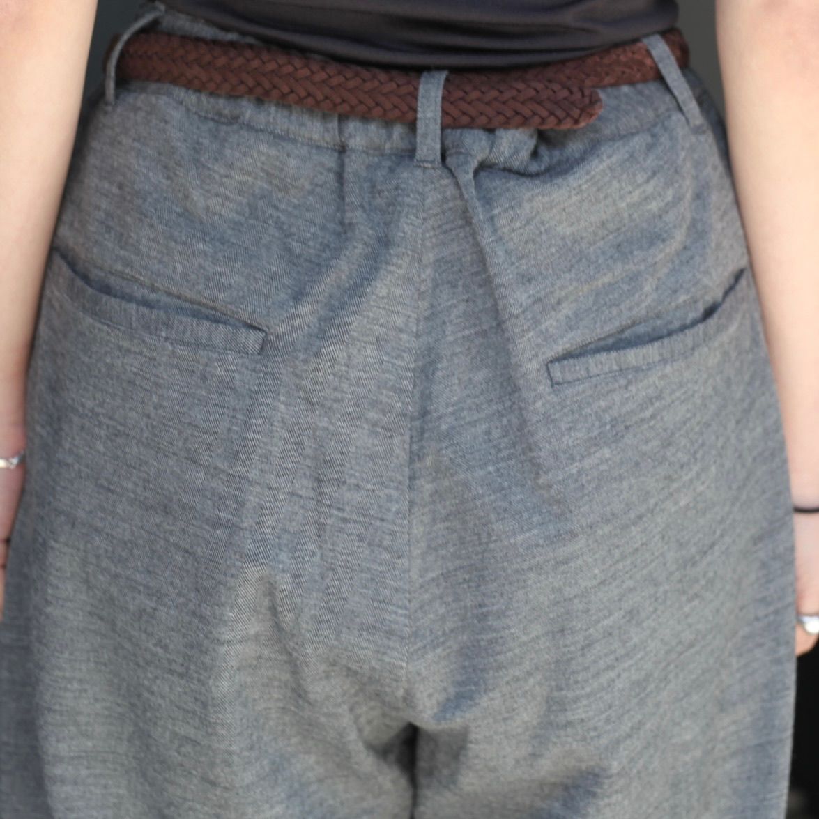 【残り一点】36G Wool Herringbone Trouser