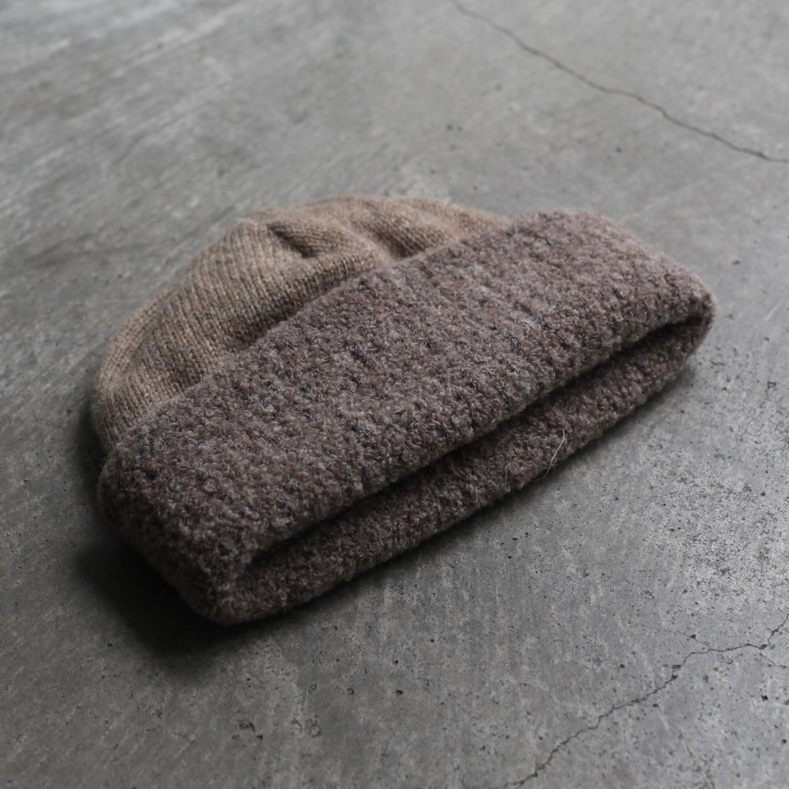 【再販売通知受付可能】WO/AL Knit Cap(BEIGE)