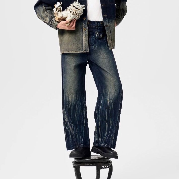 【残り一点】Gradient Tie Dye Denim Trousers
