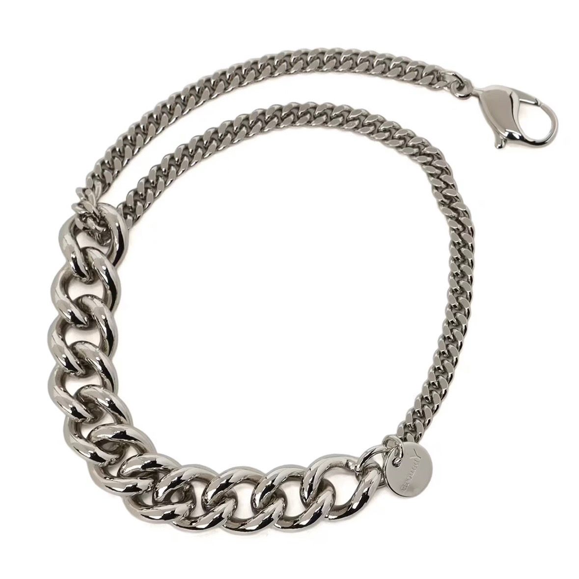 【残り一点】二重チェーンブレスレット(SILVER)