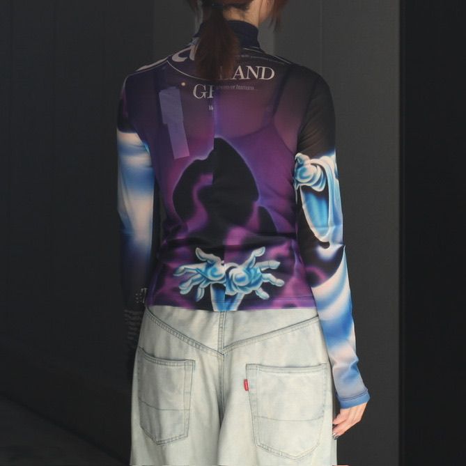 YOHEI OHNO - 【残り一点】Graphic Mesh Tops | ACRMTSM ONLINE
