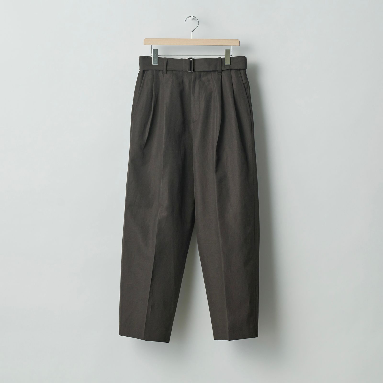 stein - 【残り一点】Belted Wide Straight Trousers(WOOL LINEN