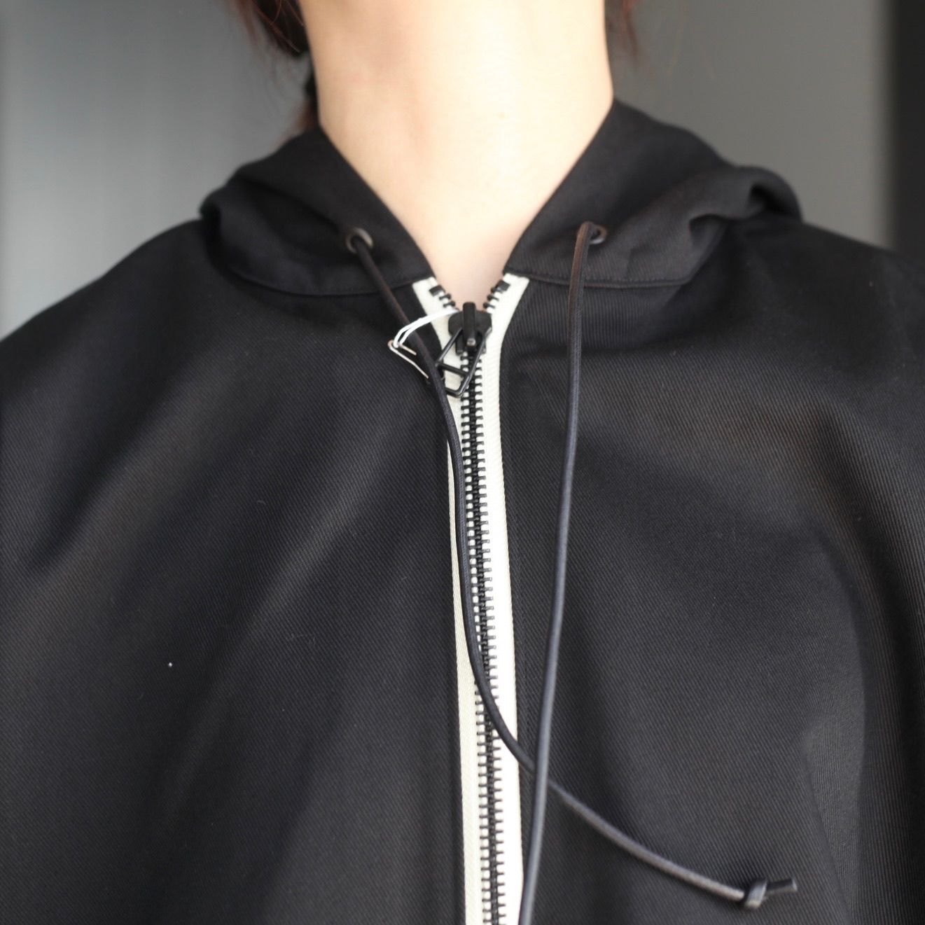 【残り一点】T/Cツイルドッキングハーフジップパーカー