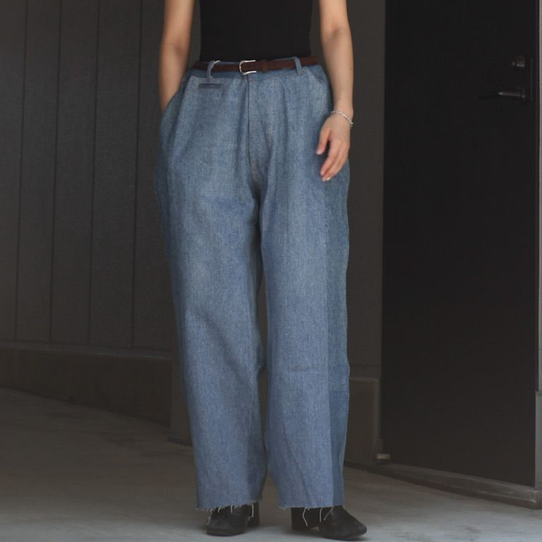 【残り一点】Reconstructed Super Baggy Slacks Denim_3(L)