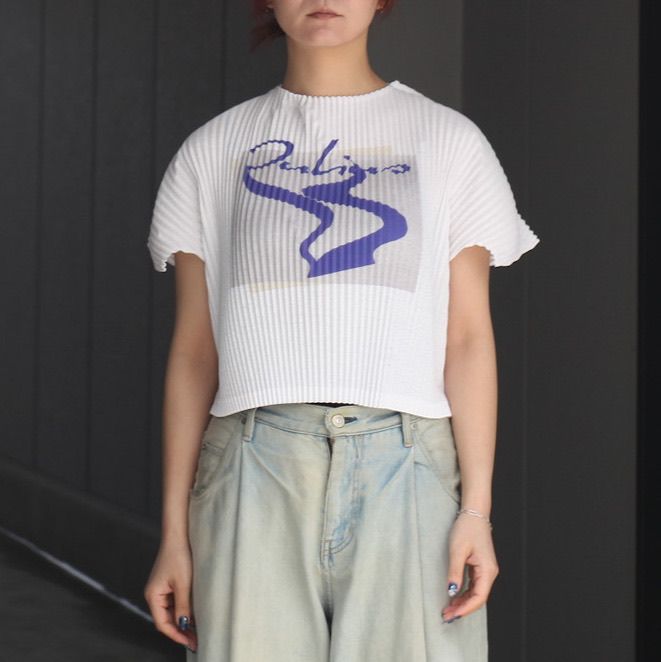 YOHEI OHNO / ヨウヘイオオノ】Graphic Mesh Top B G（Tシャツ
