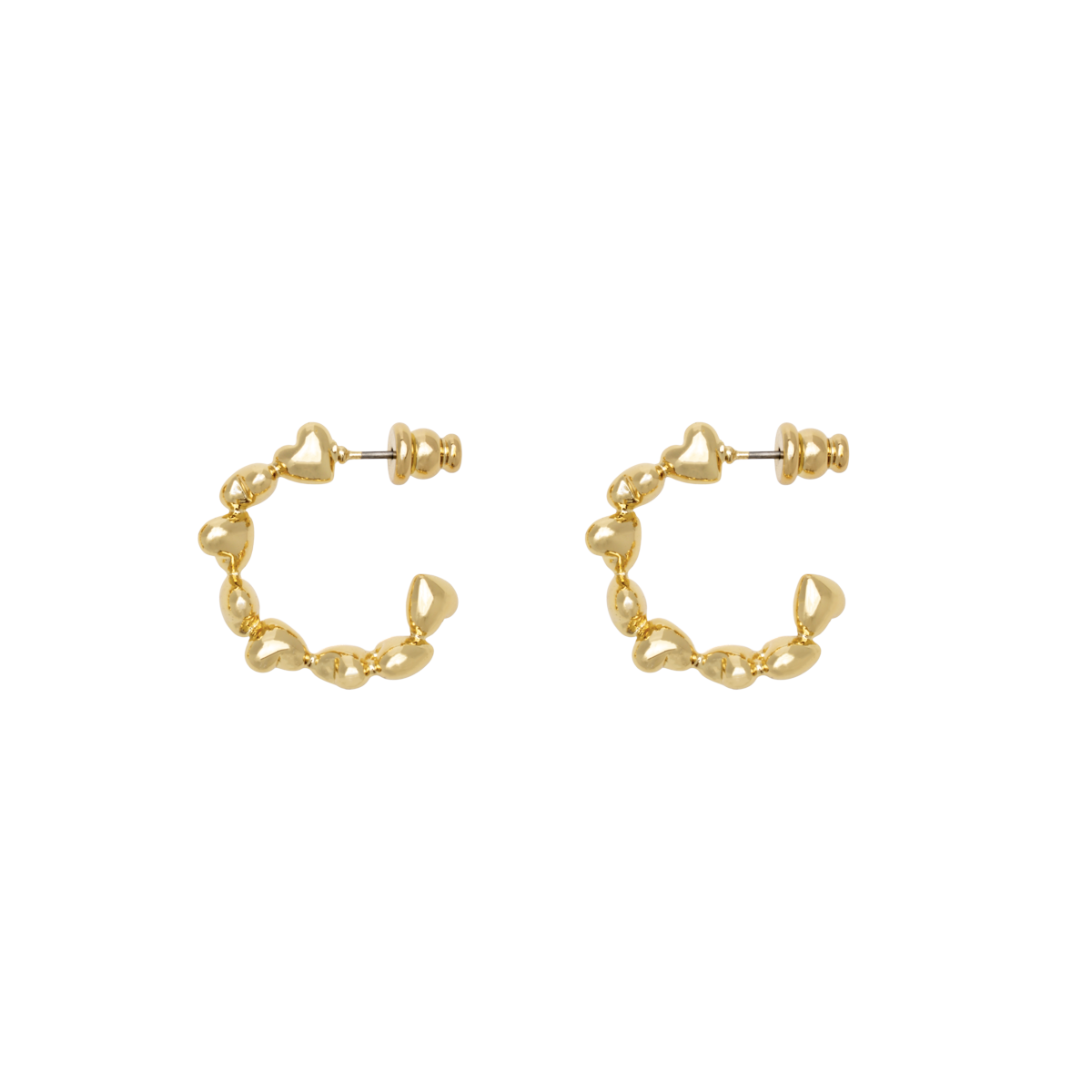 【残り一点】Heart Dropped Earrings(GOLD)