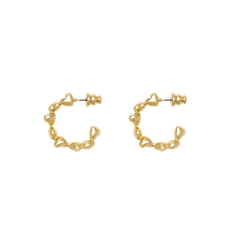 【残り一点】Heart Dropped Earrings(GOLD)