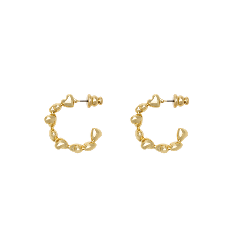 【残り一点】Heart Dropped Earrings(GOLD)