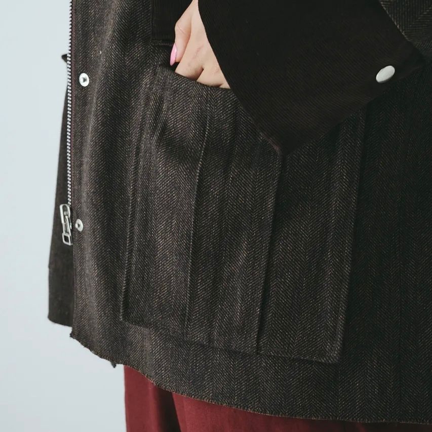 【残り一点】Herringbone Loose Jacket
