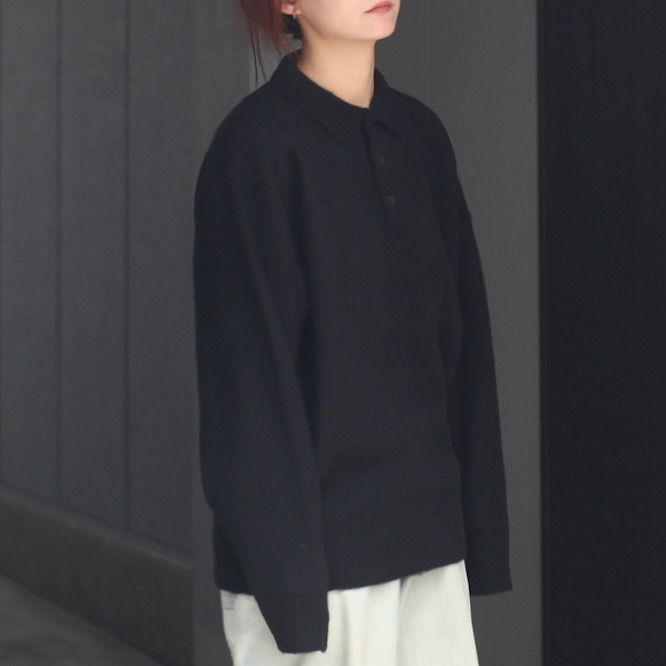 【残り一点】Shaggy Polo Knit