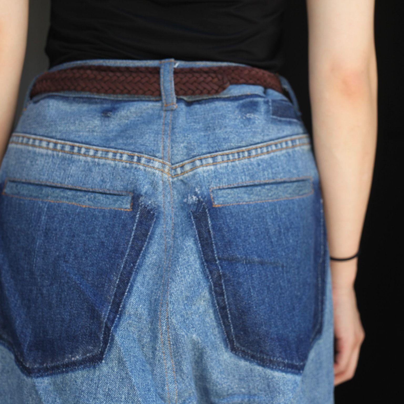 【残り一点】Reconstructed Super Baggy Slacks Denim_3(L)