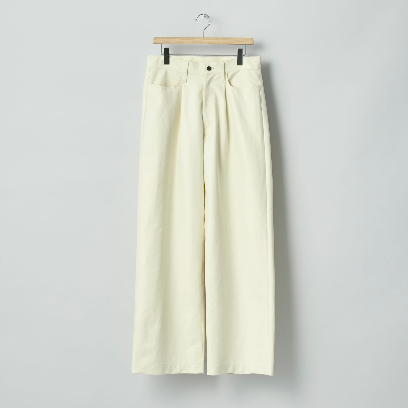 【残り一点】Double Weave Cotton One Tuck Wide Pants