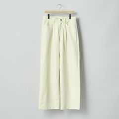 【残り一点】Double Weave Cotton One Tuck Wide Pants