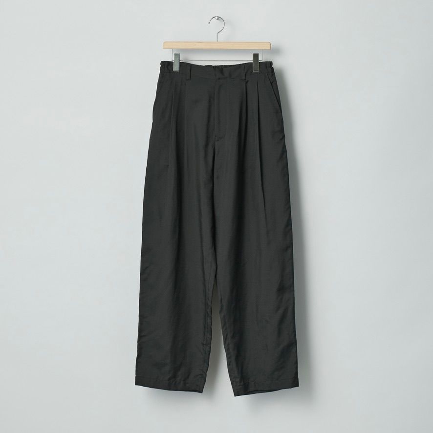 【残りわずか】Silk Cupro Twill Wide Easy Trousers