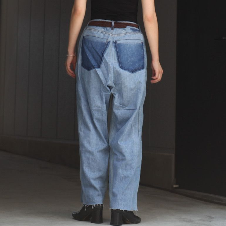 【残り一点】Reconstructed Super Baggy Slacks Denim_2(M)