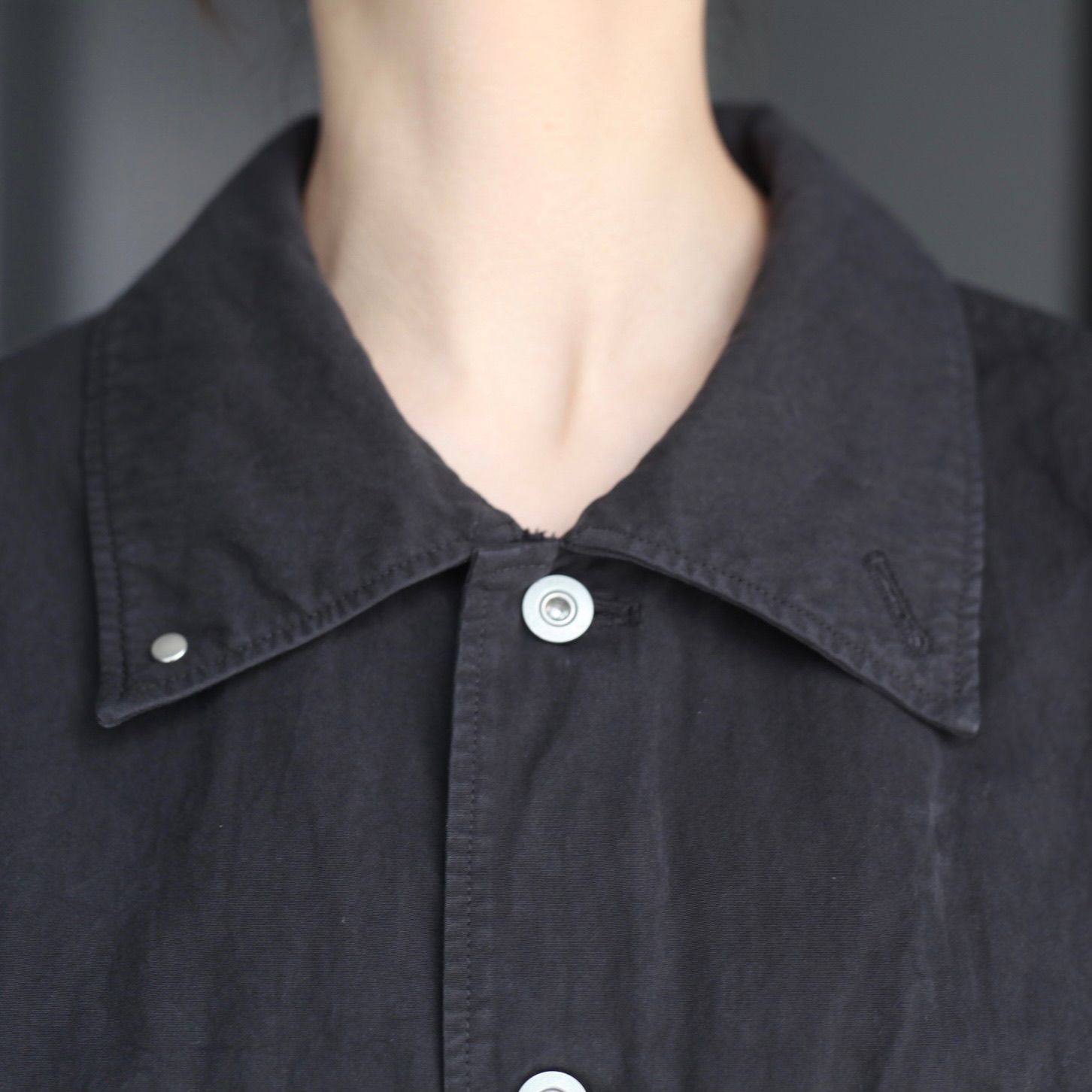 【残り一点】ガーメントダイオーバーサイズハーフコート