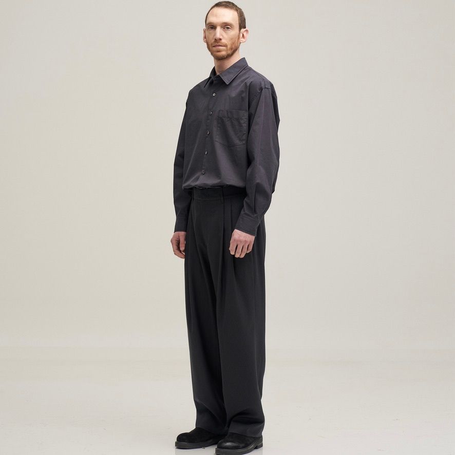【残り一点】Narrow Stripe Tapered Slacks