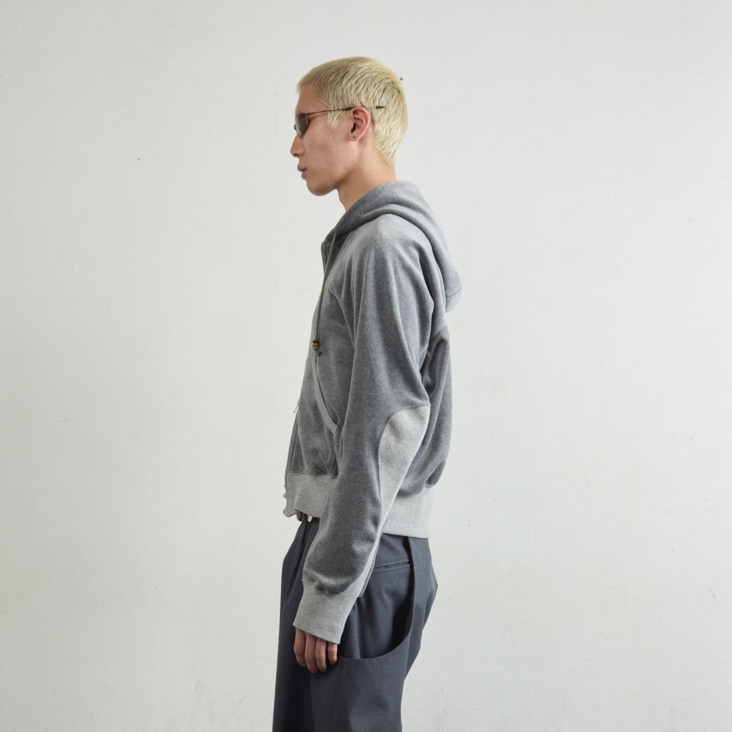 【残り一点】Velour Zip Up Hoodie