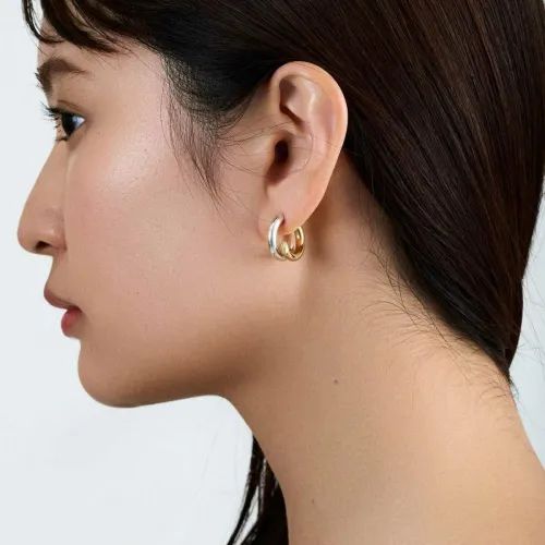 【お取り寄せ注文可能】Intersect Hoop Pierce Combi