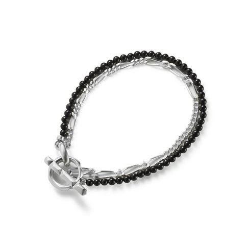 【お取り寄せ注文可能】 Clash Mix Chain Bracelet(BLACK)