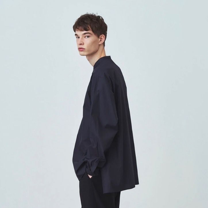 【残り一点】Suvin Broad Band Collar Shirt