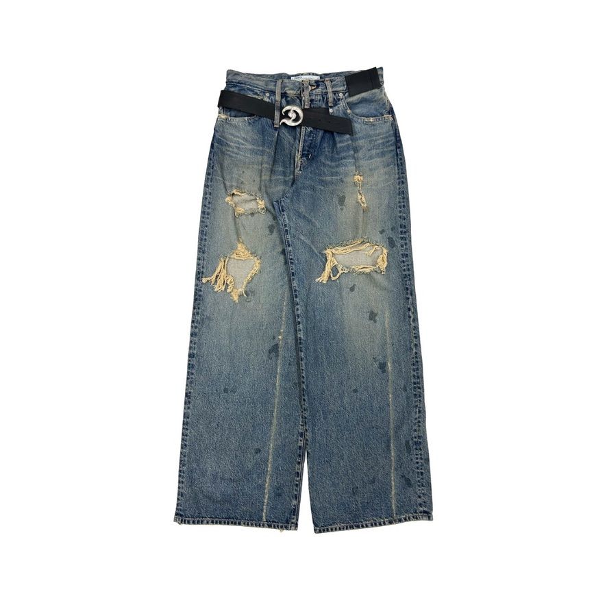 【残り一点】"D"Buckle "80Year" Super Wide Denim Pants