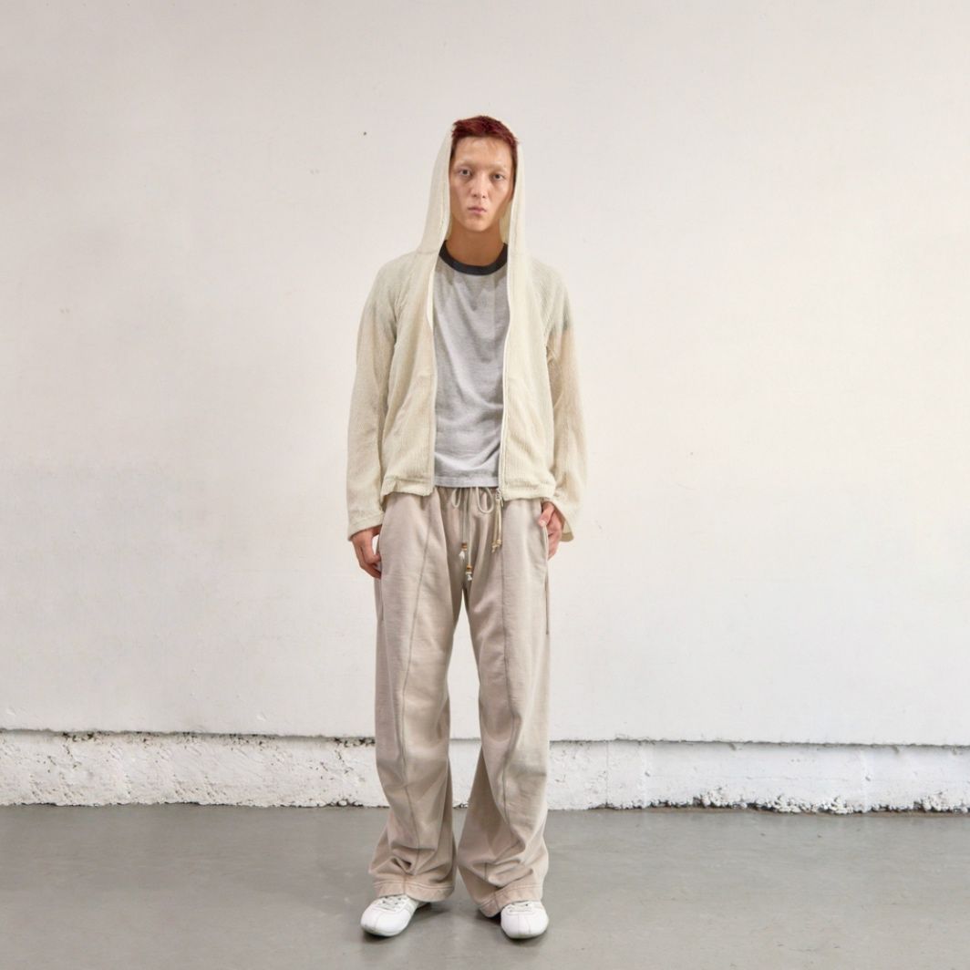 【残り一点】Semi Sheer Full Zip Up Hoodie