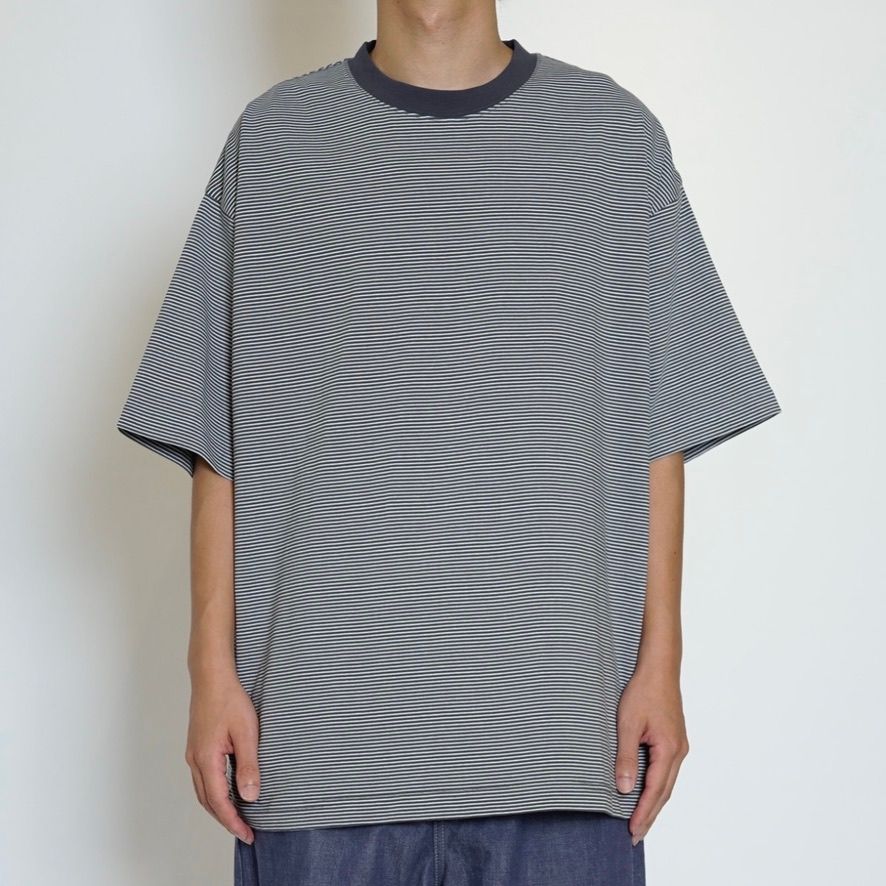 【残りわずか】Mercerization Border Wide S/S Tee