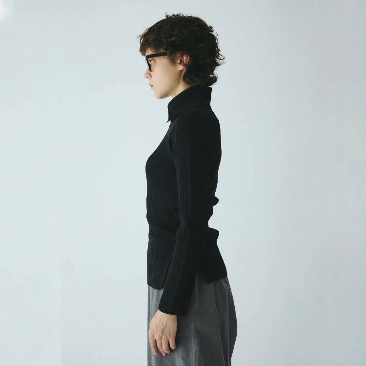 【残り一点】Stand Collar Knit Top