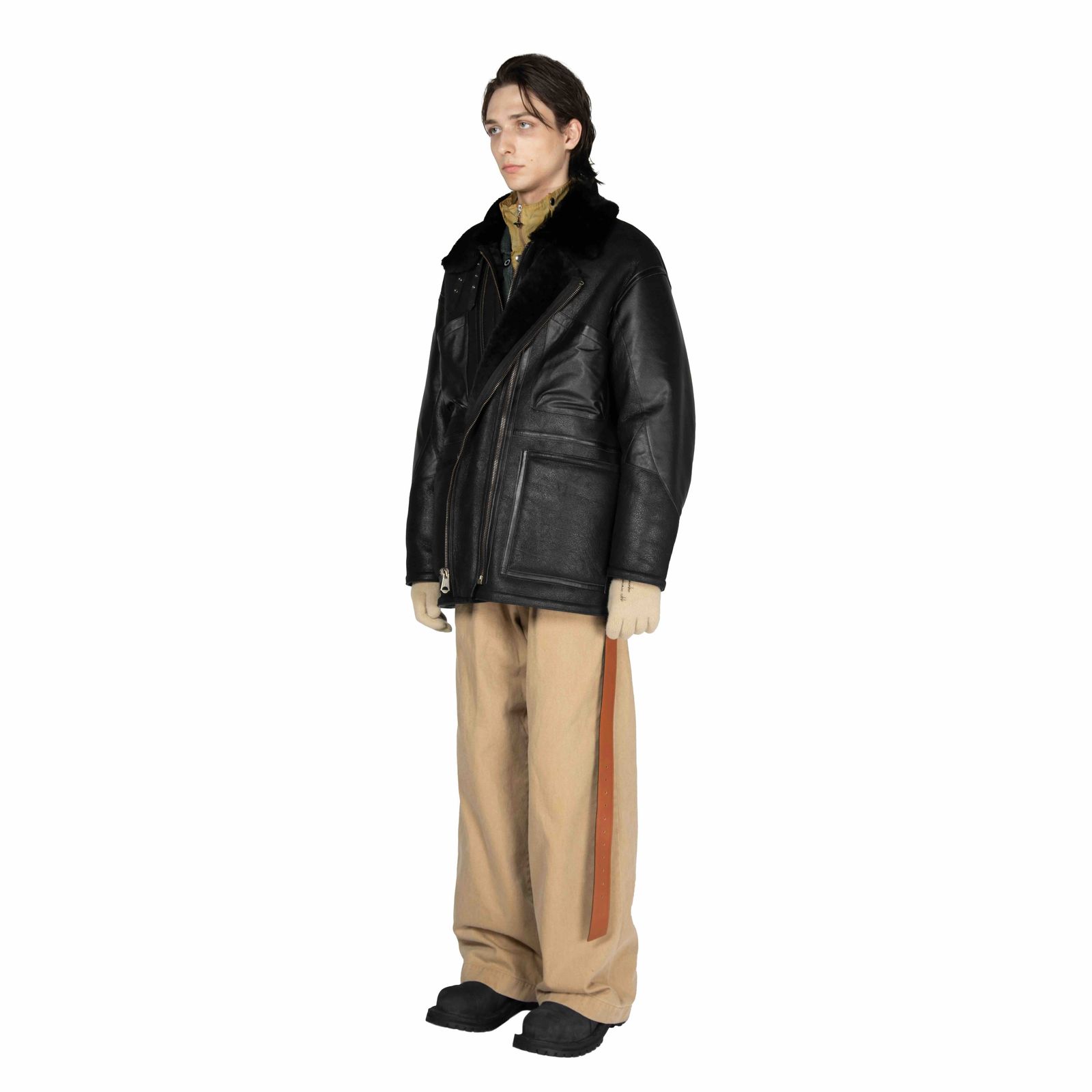 【残り一点】W-Zip Mouton Flight Jacket