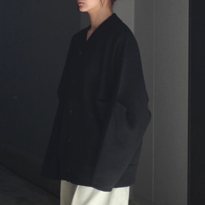 【残りわずか】Extra Fine Wool Knit Tucked Cardigan