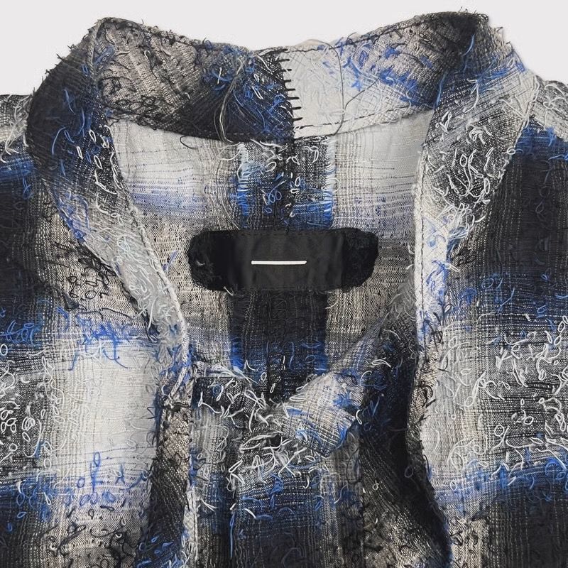 【残り一点】Shaggy Ombre Ribbon Shirt(DRUNK)