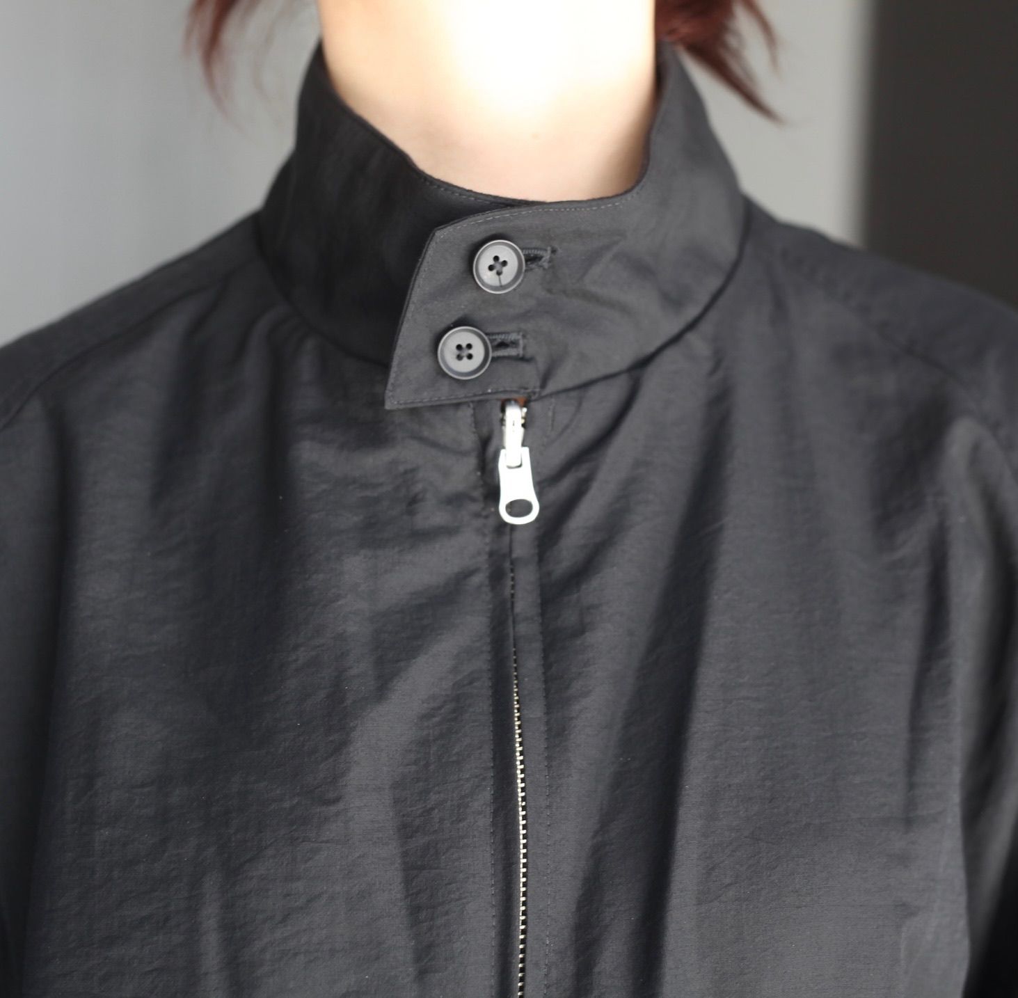 【残り一点】Wool Nylon Reversible Harrington Jacket