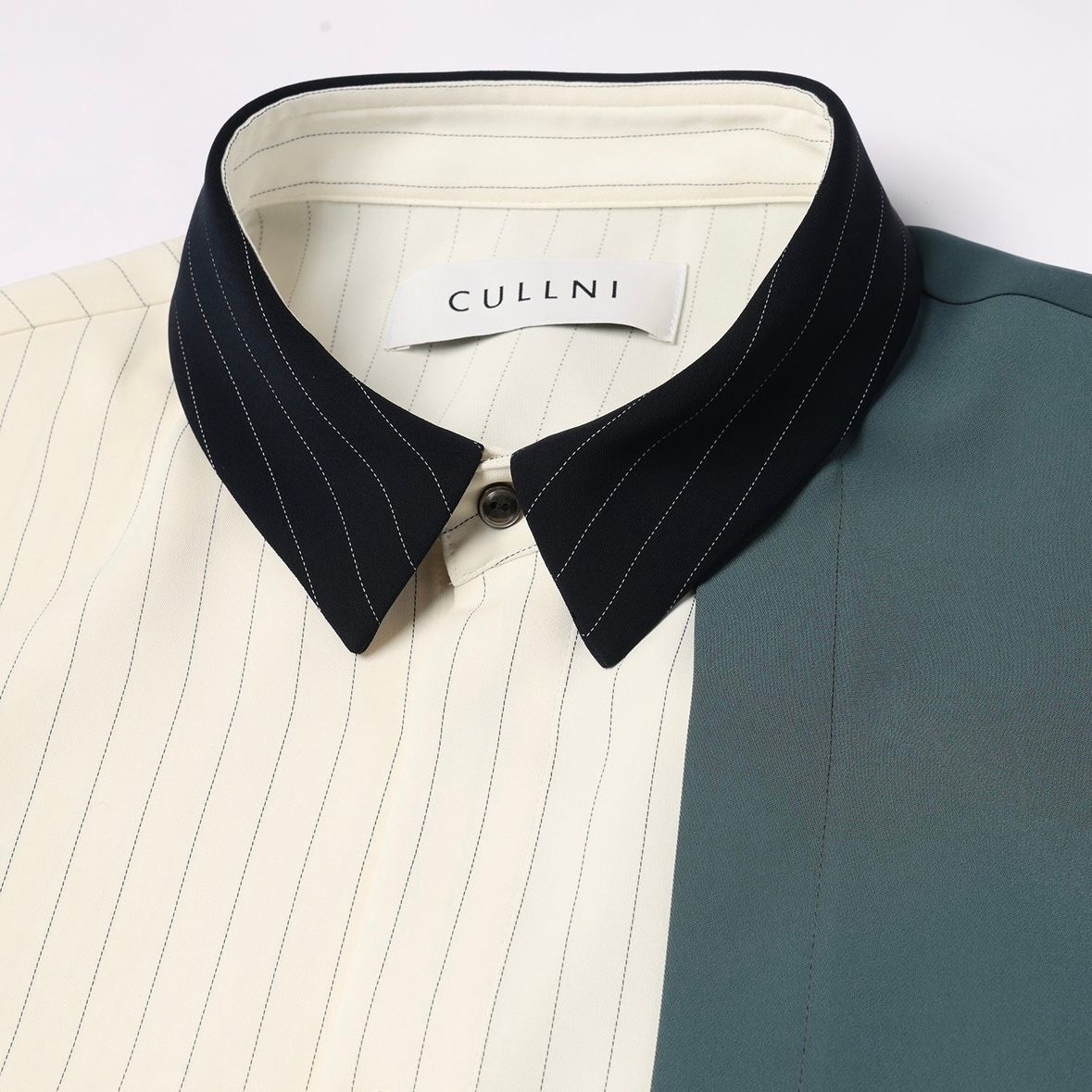 【残り一点】Double Satin Asymmetrical Layered Shirt