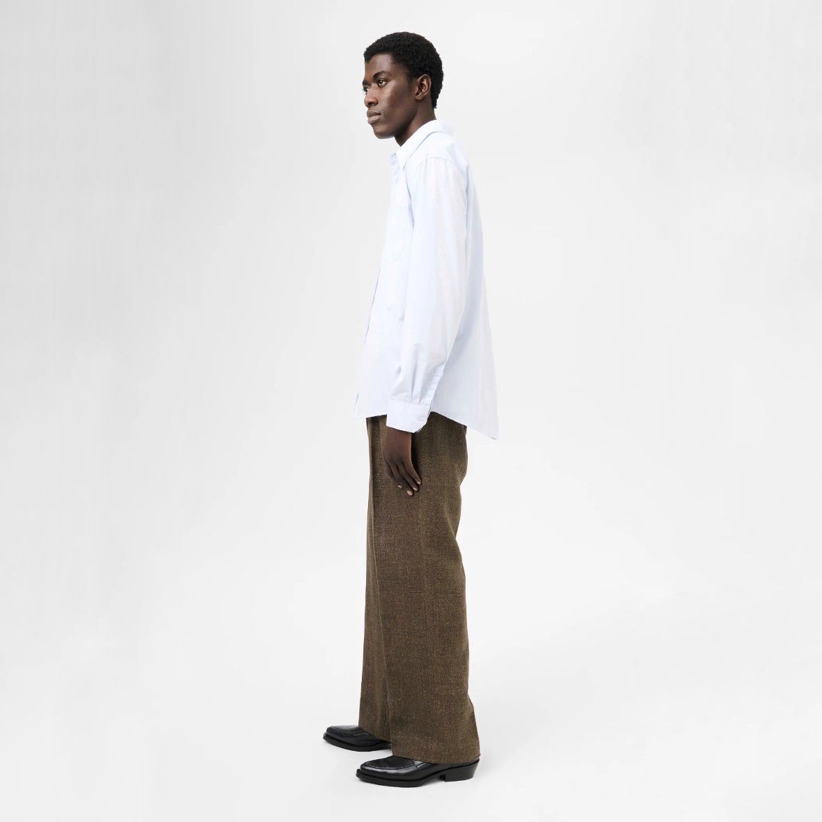 Tシャツ・カットソー OUR LEGACY SS25 (M2252BD DININGBLUEPOPLIN) Our Legacy - Beyond BD Shirt Dining Blue Poplin