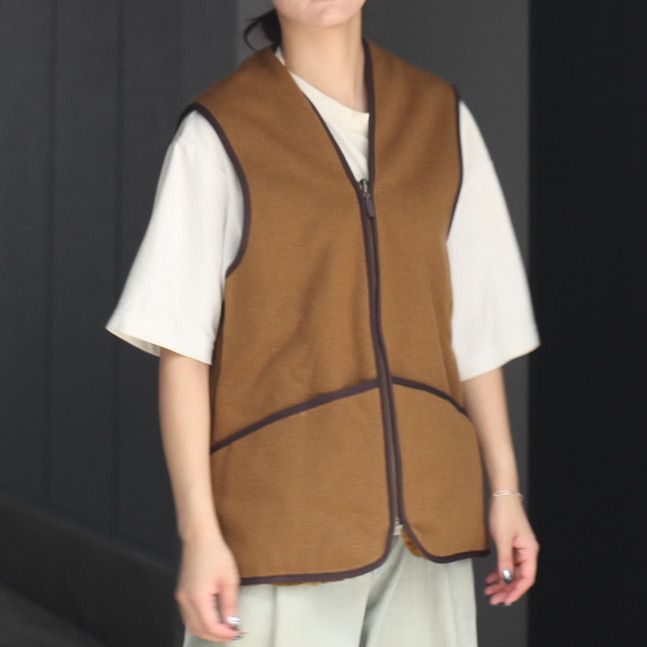 【残り一点】Warm Pile Waistcoat Zip In Liner