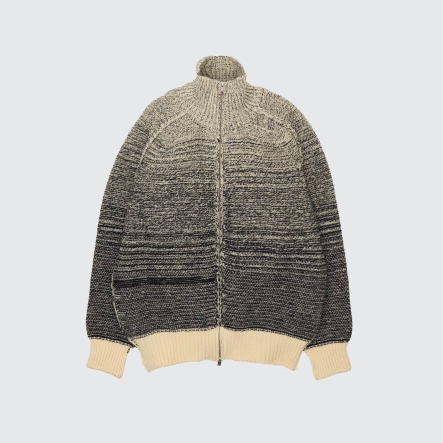 【残り一点】Gradation Front Zip Knit