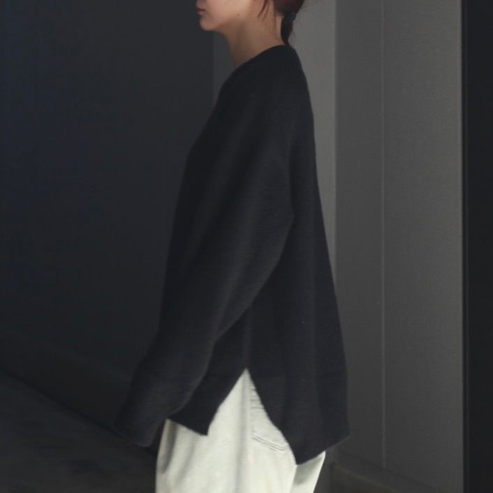 【残り一点】Wool/Alpaca Milled Knit Crew Neck LS